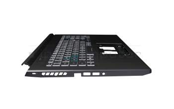 PK133BK1A13 teclado incl. topcase original Acer DE (alemán) negro/negro con retroiluminacion