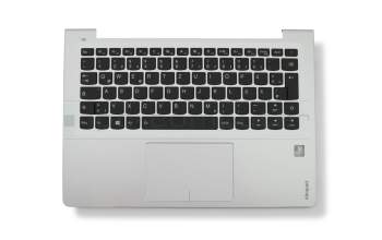 PM2CB-GR teclado incl. topcase original Lenovo DE (alemán) negro/plateado con retroiluminacion