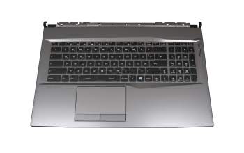 PN157963 teclado incl. topcase original MSI DE (alemán) negro/canaso con retroiluminacion
