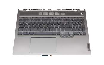 PO5SXB-GE teclado incl. topcase original Lenovo DE (alemán) gris/canaso con retroiluminacion