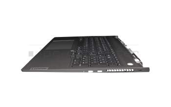 PO5SXB-GE teclado incl. topcase original Lenovo DE (alemán) gris/canaso con retroiluminacion