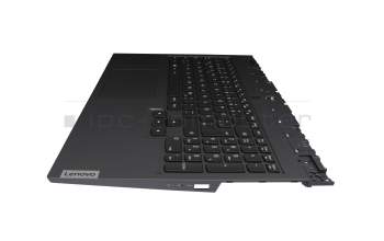 PR5CYRGBG-GR teclado incl. topcase original Lenovo DE (alemán) negro/canaso con retroiluminacion