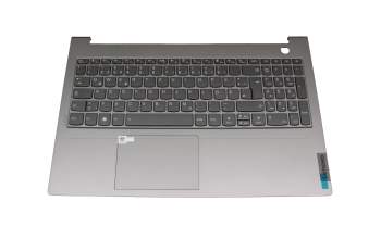 PR5SB-GE teclado incl. topcase original Lenovo DE (alemán) gris/canaso con retroiluminacion