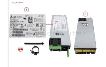 Fujitsu PY-PU503B8 Fujitsu Modular PSU 500W Titanium HP Bulk