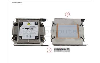 Fujitsu PYBTKCPC92 PERFORMANCE HEATSINK REAR