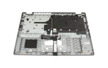 QV03P_A10EWL teclado incl. topcase original Acer DE (alemán) gris/canaso con retroiluminacion