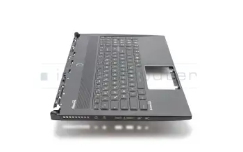 S1N3EDE204SA0 teclado incl. topcase original MSI DE (alemán) negro/negro con retroiluminacion Multicolor