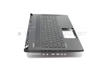 S1N3EDE205SA0 teclado incl. topcase original MSI DE (alemán) negro/negro con retroiluminacion