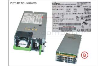 Fujitsu S26113-F574-L10 PSU 800W RED. PLATINUM HP für S7 uns S8