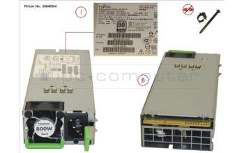 Fujitsu MODULAR PSU 800W TITANIUM HP para Fujitsu Primergy RX2540 M2