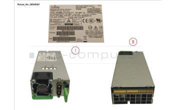 Fujitsu MODULAR PSU DC -48V 800W PLATINUM HP para Fujitsu Primergy RX2540 M4