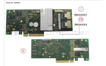 Fujitsu RAID CTRL SAS 6G Int D2616 512MB Rev3 para Fujitsu Primergy RX300 S8