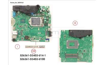 Fujitsu MAINBOARD D3403 (U) para Fujitsu Esprimo Q556/2 Q556D/2