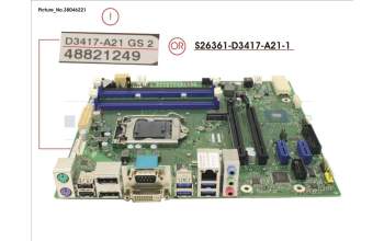 Fujitsu S26361-D3417-A200 MB D3417 (CUZ=SB-PC-16008!) PM EICA/YM8U