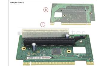 Fujitsu RISER CARD D3554 PCIE X16 +PCI para Fujitsu Celsius J580