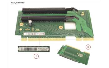 Fujitsu RISER CARD D3458 PCIE X16+X4 para Fujitsu Celsius J580