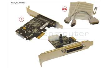 Fujitsu DUAL SERIAL CARD PCIE X1 para Fujitsu Esprimo P956