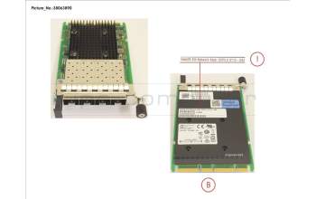 Fujitsu PLAN EP X710-DA4 4X 10G SFP OCPV3 para Fujitsu Primergy RX4770 M6
