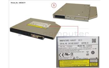Fujitsu DVD ROM SLIMLINE para Fujitsu Primergy RX4770 M3