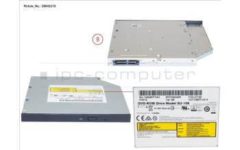 Fujitsu DVD ROM ULLTRASLIM para Fujitsu Primergy RX2510 M2
