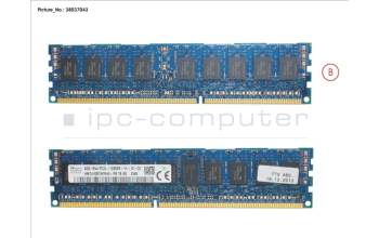 Fujitsu 8 GB DDR3 RG LV 1600 MHZ PC3-12800 1R para Fujitsu Primergy RX300 S8