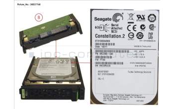 Fujitsu HD SAS 6G 1TB 7.2K HOT PL 2.5\' BC para Fujitsu Primergy RX4770 M1