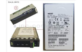 Fujitsu HD SAS 6G 300GB 15K HOT PL 3.5\'\' EP para Fujitsu Primergy RX2540 M1