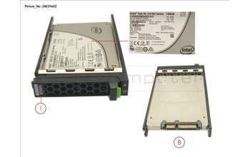 Fujitsu SSD SATA 6G 100GB HOT PL 2.5\' EP ME para Fujitsu Primergy CX2550 M2