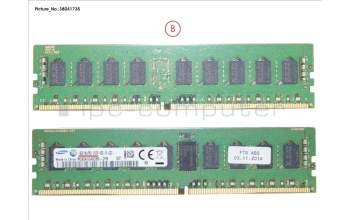 Fujitsu 8GB (1X8GB) 1RX4 DDR4-2133 R ECC para Fujitsu Primergy RX2560 M1