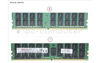Fujitsu 32GB (1X32GB) 4RX4 DDR4-2133 LR ECC para Fujitsu Primergy RX2530 M1