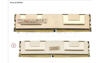 Fujitsu 64GB (1X64GB) 4RX4 DDR4-2133 LR ECC para Fujitsu Primergy RX2540 M1