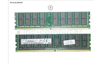 Fujitsu S26361-F3897-L644 32GB (1X32GB)4RX4 DDR4-2133 LR ECC