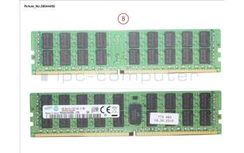 Fujitsu 16GB (1X16GB)2RX4 DDR4-2133 R ECC para Fujitsu Primergy RX4770 M2