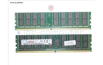 Fujitsu 32GB (1X32GB)4RX4 DDR4-2133 LR ECC para Fujitsu Primergy RX4770 M2