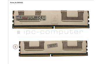 Fujitsu 64GB (1X64GB)4RX4 DDR4-2133 LR ECC para Fujitsu Primergy RX4770 M3