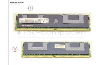 Fujitsu 64GB 4RX4 DDR4-2400 3DS ECC para Fujitsu Primergy RX4770 M3