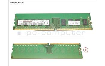 Fujitsu 4GB (1X4GB) 1RX8 DDR4-2133 U ECC para Fujitsu Primergy RX1330 M2