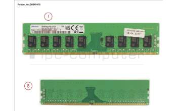 Fujitsu S26361-F3909-L614 4GB (1X4GB) 1RX8 DDR4-2400 U ECC