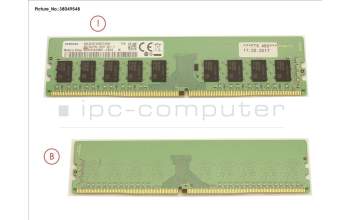 Fujitsu 8GB (1X8GB) 1RX8 DDR4-2400 U ECC para Fujitsu Primergy TX1320 M3