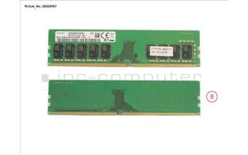 FSC S26361-F3909-L715 8GB (1x8GB) 1Rx8 DDR4-2666 U ECC
