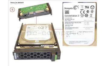 Fujitsu HD SATA 6G 1TB 7.2K HOT PL 2.5\' BC para Fujitsu Primergy RX2560 M2
