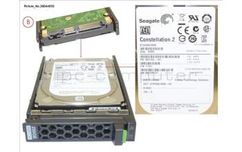 Fujitsu HD SATA 6G 250GB 7.2K HOT PL 2.5\' BC para Fujitsu Primergy RX2560 M1