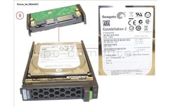 Fujitsu HD SATA 6G 500GB 7.2K HOT PL 2.5\' BC para Fujitsu Primergy RX2560 M2
