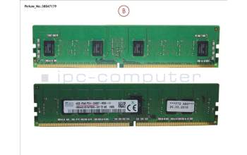 Fujitsu 4GB (1X4GB) 1RX8 DDR4-2400 R ECC para Fujitsu Primergy RX2510 M2