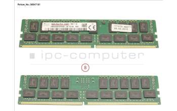 Fujitsu 16GB (1X16GB) 2RX4 DDR4-2400 R ECC para Fujitsu Primergy RX2510 M2