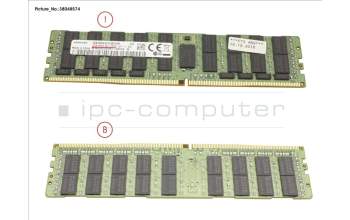 Fujitsu 32GB (1X32GB) 4RX4 DDR4-2400 LR ECC para Fujitsu Primergy RX2560 M2