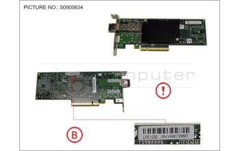 Fujitsu FC CTRL 8GBIT/S LPE1250 MMF LC LP para Fujitsu Primergy RX2510 M2
