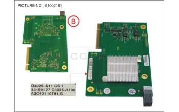 Fujitsu PY ETH MEZZ CARD 10GB 2 PORT V2 para Fujitsu Primergy BX2580 M2