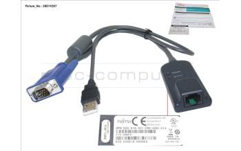 Fujitsu CONSOLESWITCH KVM S4 ADAPT USB2.0-VGA,VM para Fujitsu PrimeCenter M2