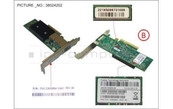 Fujitsu IB HCA 40GB 1 PORT QDR ENHANCED para Fujitsu Primergy CX2570 M2